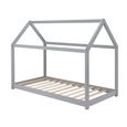 Kids House Bed - Grey