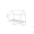 Kids House Bed - White