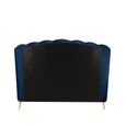 Lottie Ottoman Storage Bed - Blue Fabric - Sizes Available