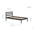 Luka Bed - Black Wood - Sizes Available