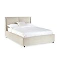 Maddock Ottoman Storage Bed - Beige Fabric - Sizes Available