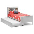Maine Bookcase Bed - Grey