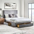 Mayfair Storage Bed - Grey Fabric - 4 Drawer - Sizes Available