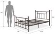 Melton Bronze Metal Bed - Sizes Available - 3236228UK