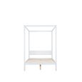 Mercia Four Poster Bed - White Wood - Sizes Available