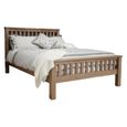 Opus Bed - Slatted - Oak - Sizes Available