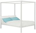 Moca White Metal 4ft 6in Double Bed - 4073139UK