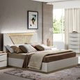 Kharma Bed - Cushion Headboard - White - Sizes Available