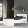 Naia White Gloss 3ft Single Bed