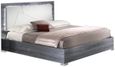 Nicole Grey Italian 5ft King Size Upholstered Headboard Bed