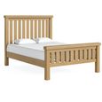 Normandy Slatted Bed - Oak - 4ft 6in Double