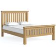 Normandy Slatted Bed - 5ft King Size - Oak