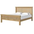Normandy Slatted Bed - Oak - 6ft Queen Size