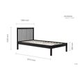 Nova Bed - Black Wood - Sizes Available