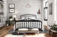 Nowata Bushwick Black Metal Bed - Sizes Available - 4044029NUK