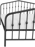 Nowata Bushwick Black Metal Bed - Sizes Available - 4044029NUK