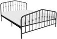 Nowata Bushwick Black Metal Bed - Sizes Available - 4044029NUK
