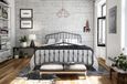 Nowata Bushwick Grey Metal Bed - Sizes Available - 4044429NUK