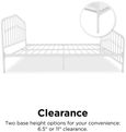 Nowata Bushwick White Metal Bed - Sizes Available - 4044129NUK