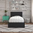 Nowata Kelly Dark Grey 3ft Single Bed with Storage - 4296419NUK