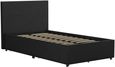 Nowata Kelly Dark Grey 3ft Single Bed with Storage - 4296419NUK