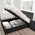 Oslo Ottoman Storage Bed - Black - Sizes Available