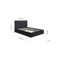Oslo Ottoman Storage Bed - Black - Sizes Available
