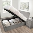 Oslo Ottoman Storage Bed - Grey - Sizes Available