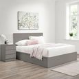 Oslo Ottoman Storage Bed - Grey - Sizes Available