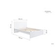 Oslo Bed - White - Sizes Available