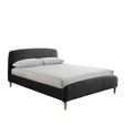Otley Bed - Charcoal Fabric - Sizes Available