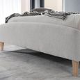 Otley Bed - Dove Grey Fabric - Sizes Available
