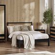 Padstow Ottoman Bed - Black and Rattan - Sizes Available