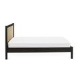Padstow Ottoman Bed - Black and Rattan - Sizes Available