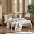 Padstow Bed - Black and Rattan - Sizes Available