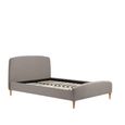 Quebec Bed - Grey Fabric - Sizes Available