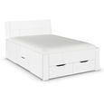 Rauch Aditio 4ft 6in Double Bed - High Gloss White