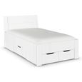 Rauch Aditio 4ft Small Double Bed - High Gloss White