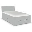 Rauch Aditio 4ft Small Double Bed - Silk Grey