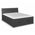 Rauch Aditio 5ft King Size Bed - High Gloss Grey