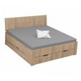 Rauch Aditio 6ft Queen Size Bed - Sonoma Oak