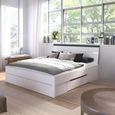 Rauch Corvo 6ft Queen Size Bed - Alpine White and Metallic Dark Grey