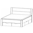 Rauch Cottage 5ft King Size Bed with 4 Plinth Drawer - Alpine White