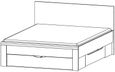 Rauch Rivera White 4ft 6in Double Storage Bed