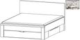 Rauch Rivera White 4ft 6in Double Storage Bed