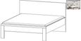 Rauch Rivera White 5ft King Size Bed