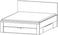 Rauch Rivera White 5ft King Size Storage Bed