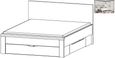 Rauch Rivera White 5ft King Size Storage Bed
