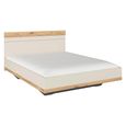 Rauch Sajo 5ft King Size Bed - Champagne and Artisan Oak