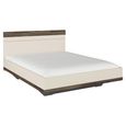 Rauch Sajo 5ft King Size Bed - Champagne and Atlantic Dark Oak